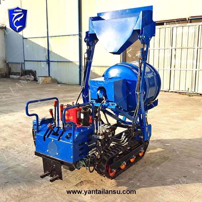 Mini Crawler Type Cement Concrete Mixer Mortar Mixing Machine
